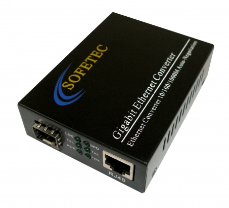 Медиаконвертер Sofetec SF 100-1000 SFP (+LFP)