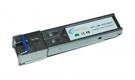Модуль оптический Sofetec SFP-1SM-1490nm-80SC