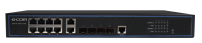 КОММУТАТОР GCOM S2610-12PC POE