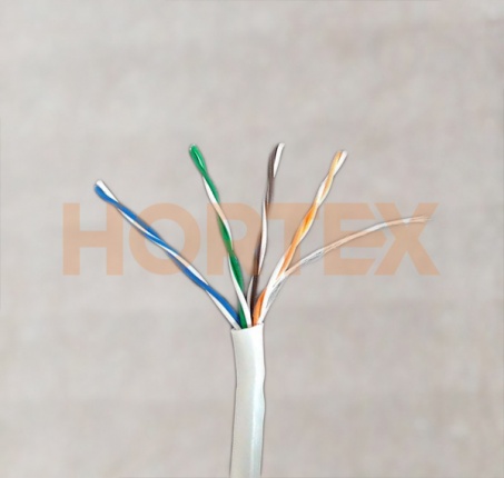 Кабель витая пара медный внутренний Hortex UTP CAT-5 Cu 4*2*0,51 305м
