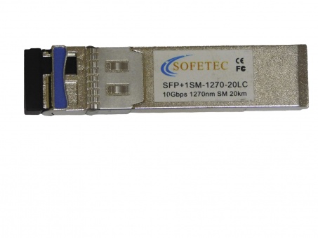 Модуль оптический Sofetec SFP+ 10G-1SM-1270nm-20LC
