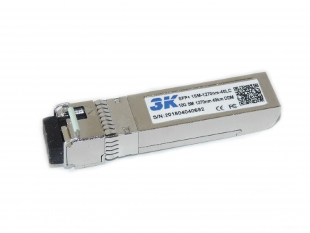 Модуль оптический 3K SFP+ 10G-1SM-1270nm-40LC Модуль оптический 3K SFP+ 10G-1SM-1270nm-40LC