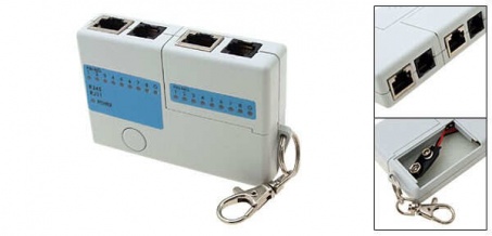 Кабельный тестер RJ45/RJ11 mini Кабельный тестер RJ45/RJ11 mini