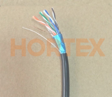 Кабель витая пара медный наружный Hortex FTP CAT-5 Cu 4*2*0,51 305м